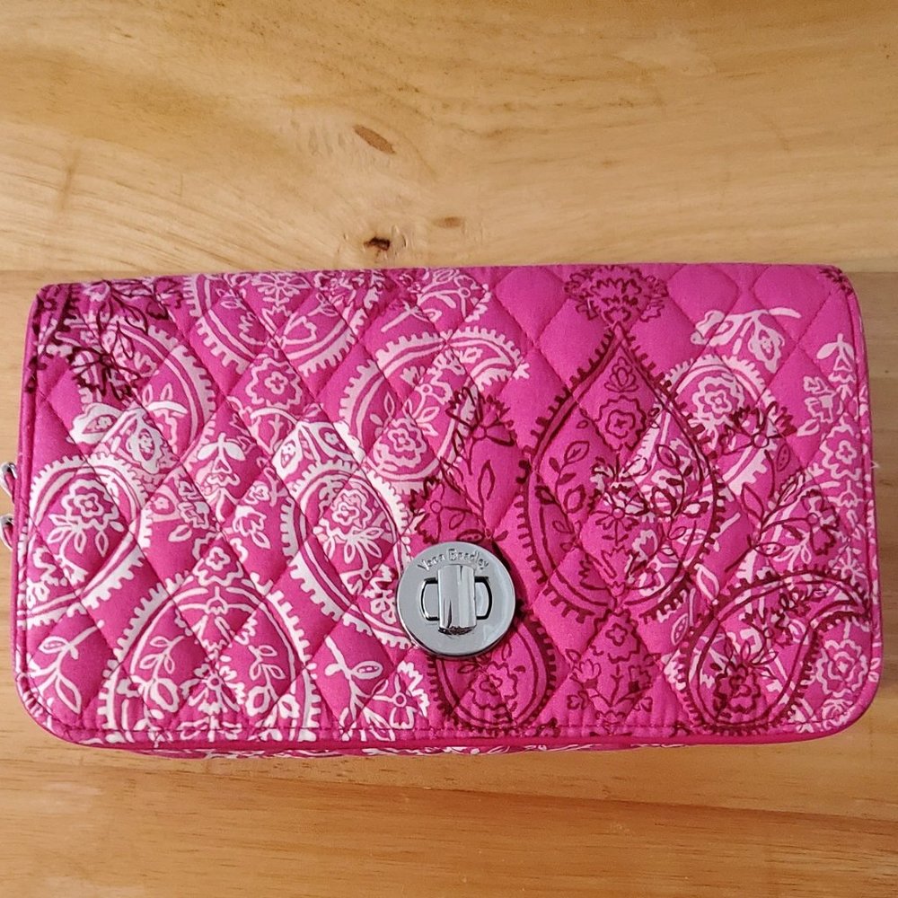 Vera Bradley Stamped Paisley Turnlock Crossbody